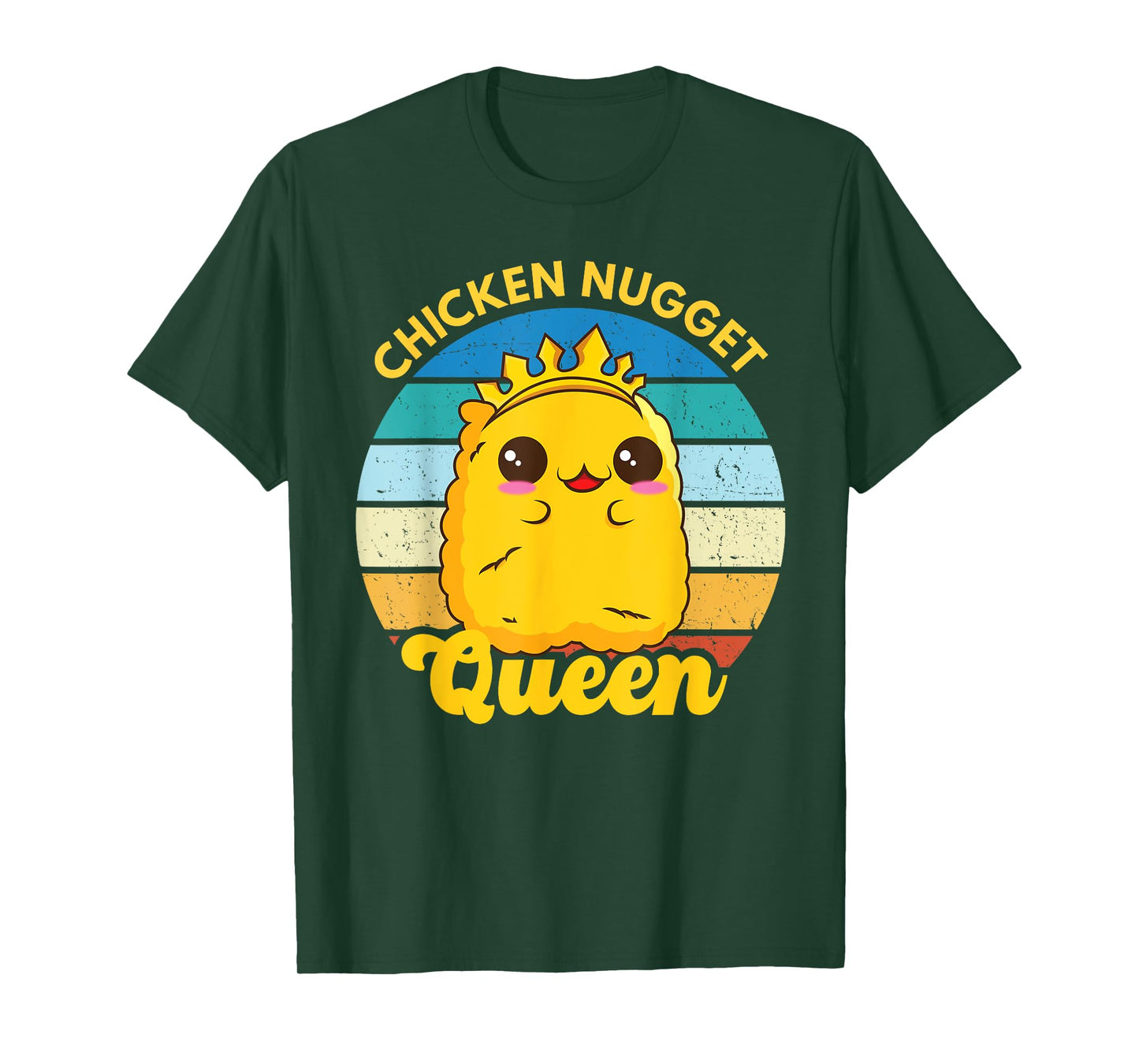 Chicken Nugget Queen Nug Life Funny Chicken Nugget Lover T-Shirt