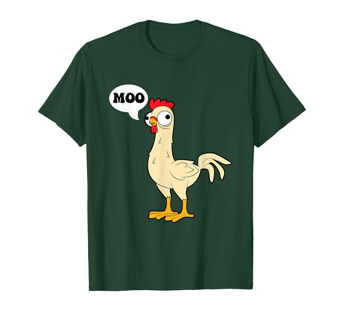 chicken - hen - fowl - cow - funny - joke - dad joke T-Shirt
