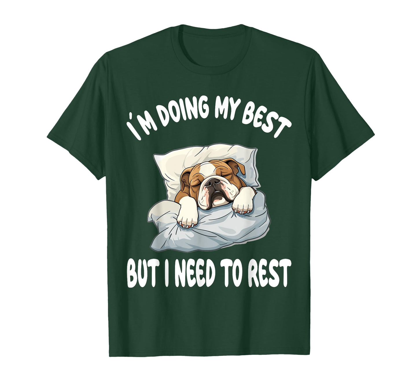 English Bulldog Official Sleepshirt Pajamas Nightgown T-Shirt for Men Women Girls Kids