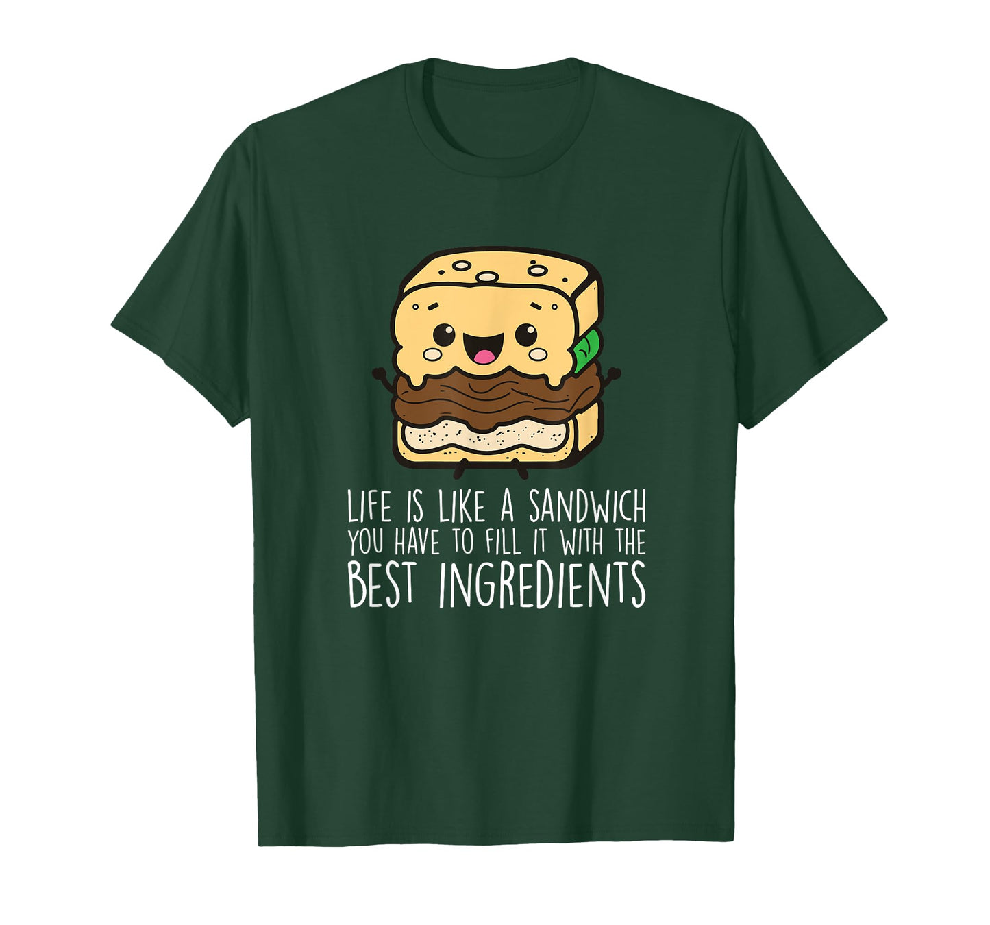 Life Is Like A Sandwich Funny Sandwich Lover T-Shirt