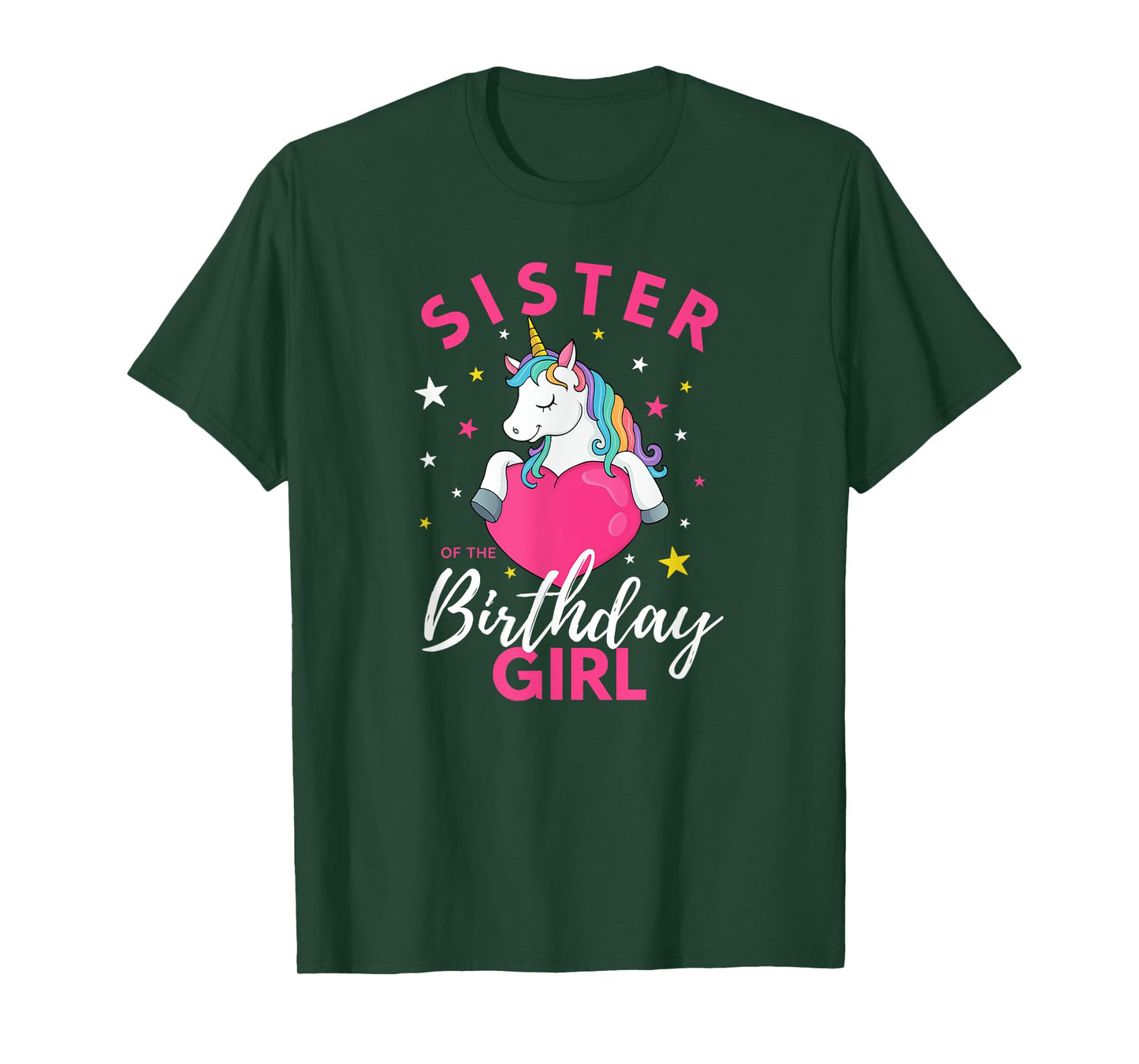 Sister Of The Birthday Girl Unicorn T-Shirt