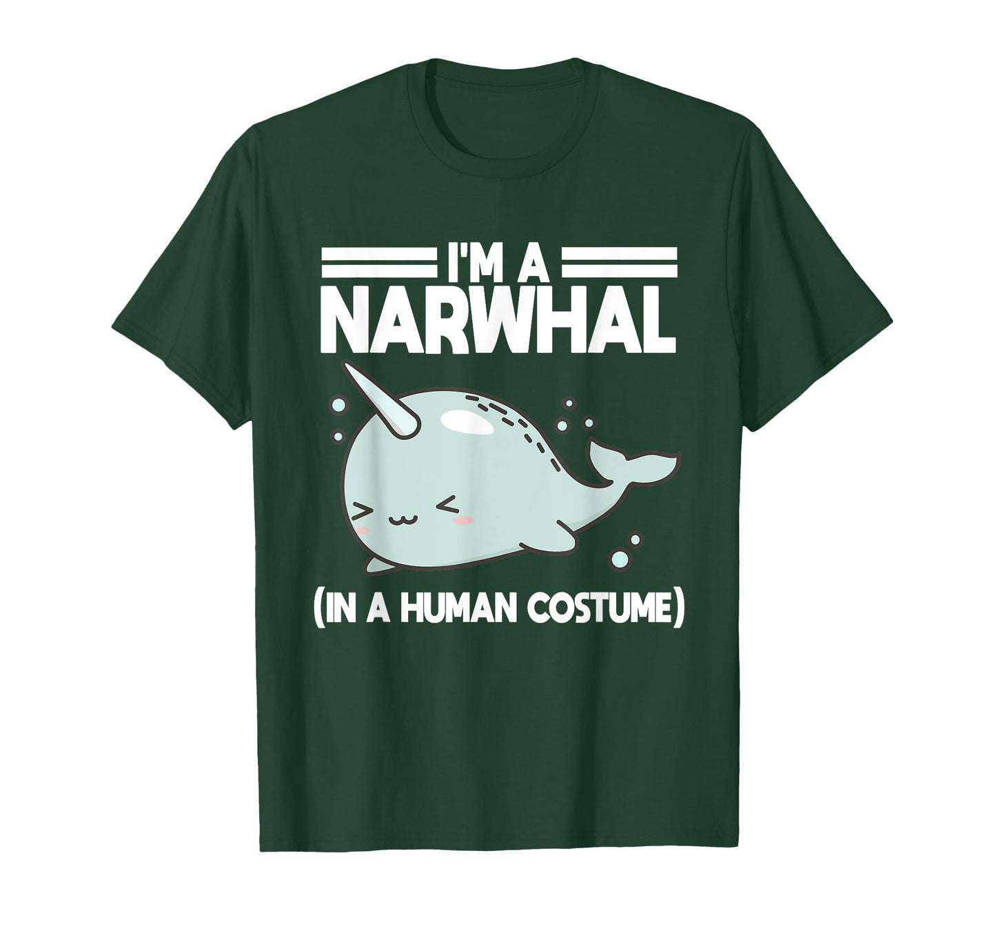 Narwhal Halloween Costume Narwhale Whale Sea Lover Ocean T-Shirt