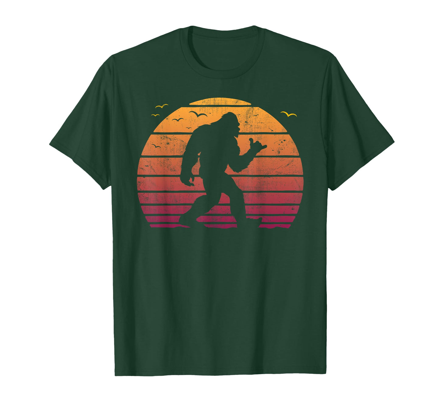 Vintage Bigfoot Surfing Beach vacation Retro surf Sun shaka T-Shirt