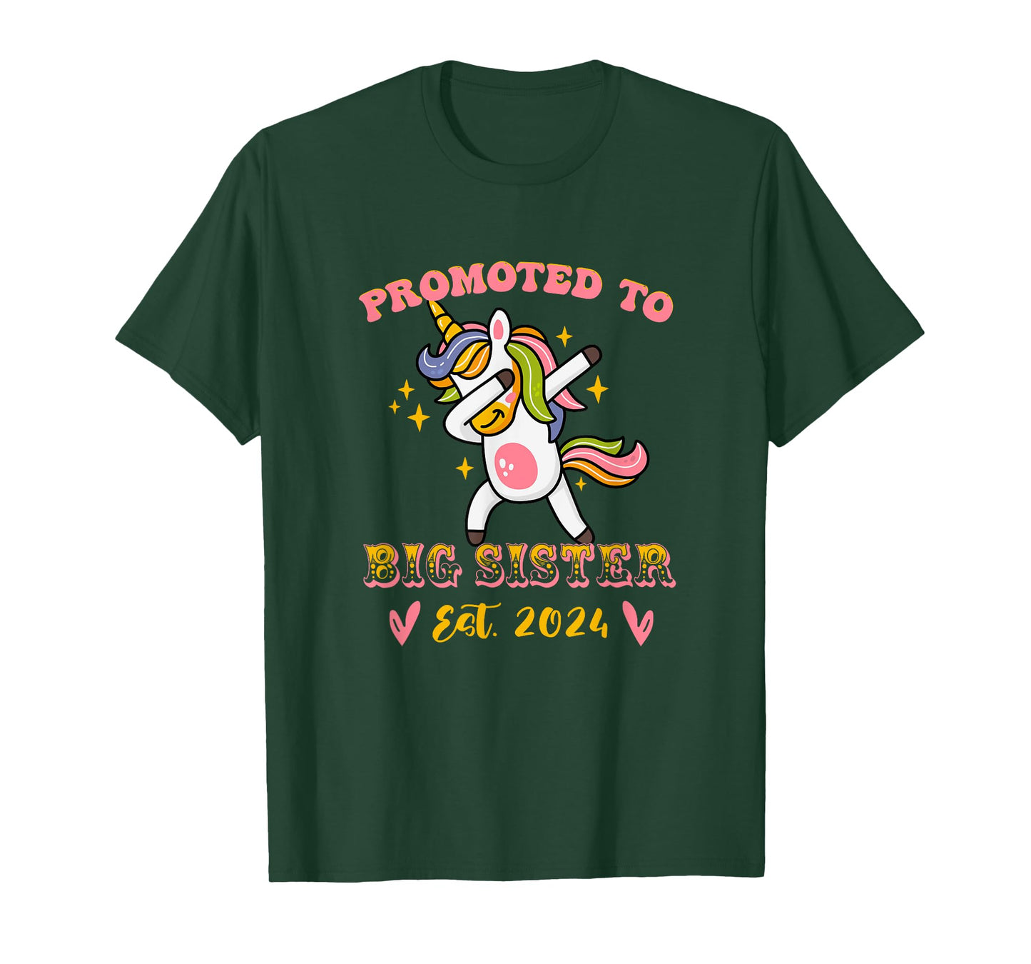 Promoted to big sister est. 2024 for pregnancy announcement T-Shirt