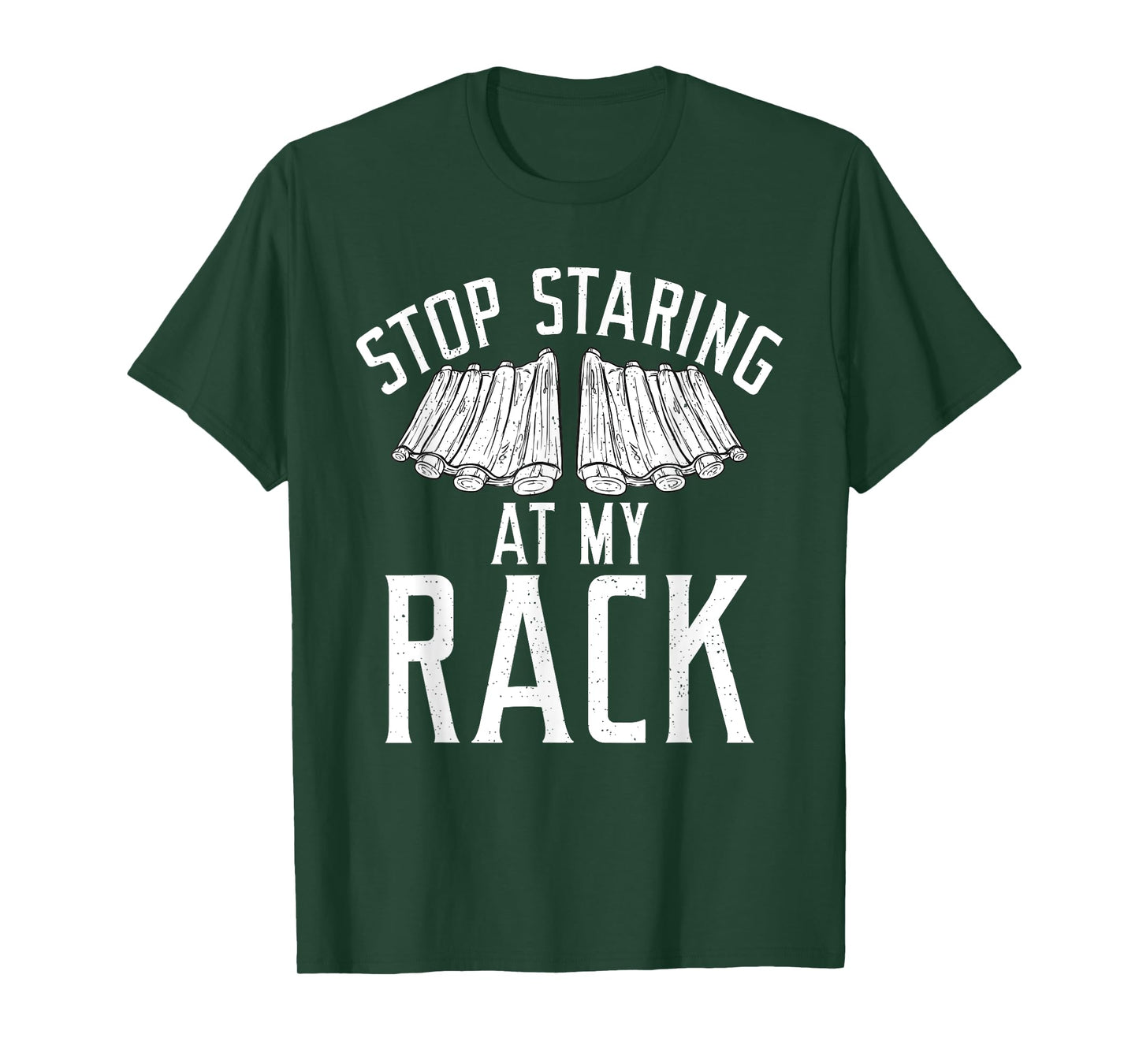 Stop starring at my Rack Grill Barbecue funny Grilling T-Shirt