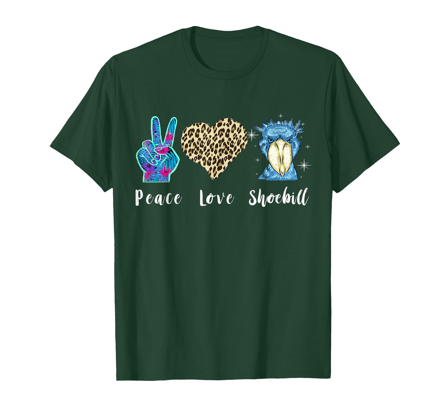 Shoebill Love Peace African Bird Shoebill Bird African Stork T-Shirt