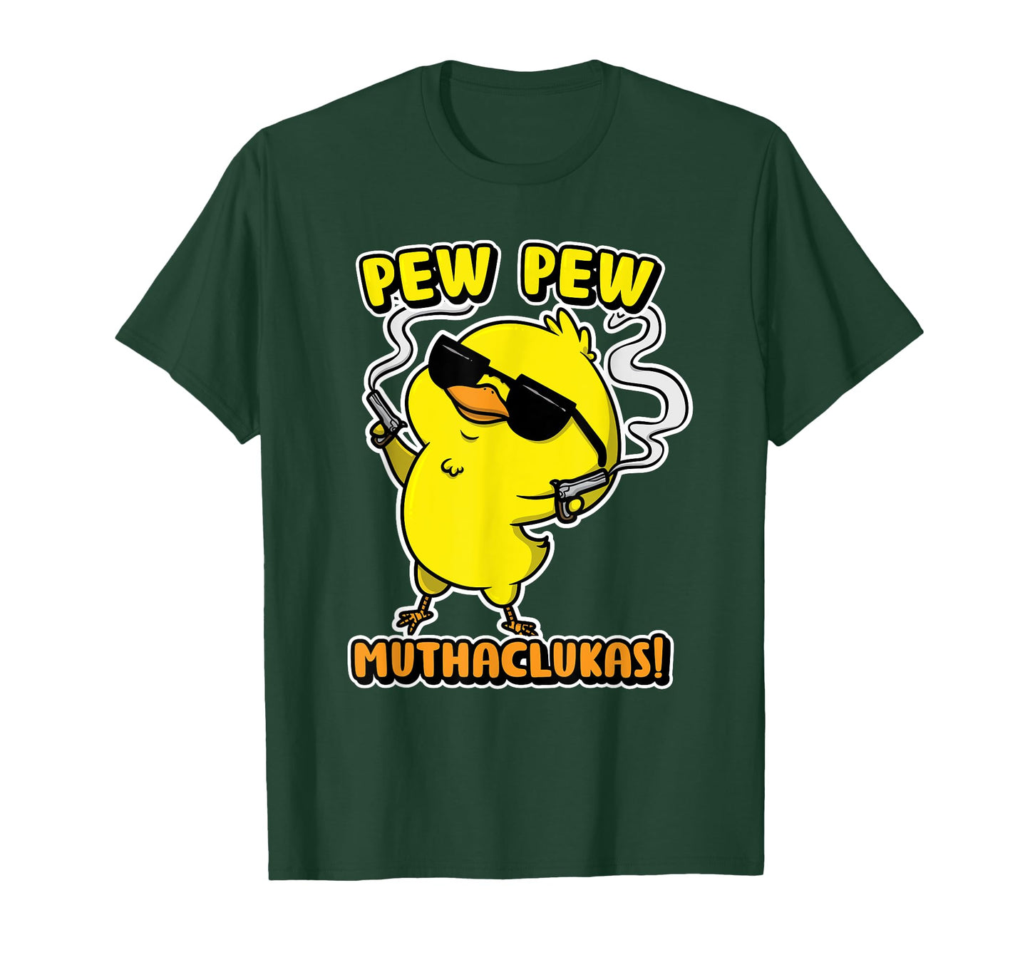 Funny Chicken Shirt Pew Pew Muthacluckas Women Men T-Shirt
