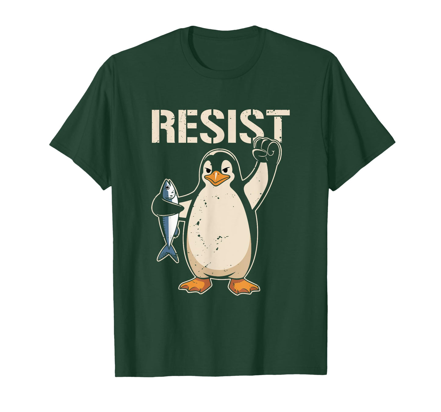 Resist Penguin Activism Women Men T-Shirt