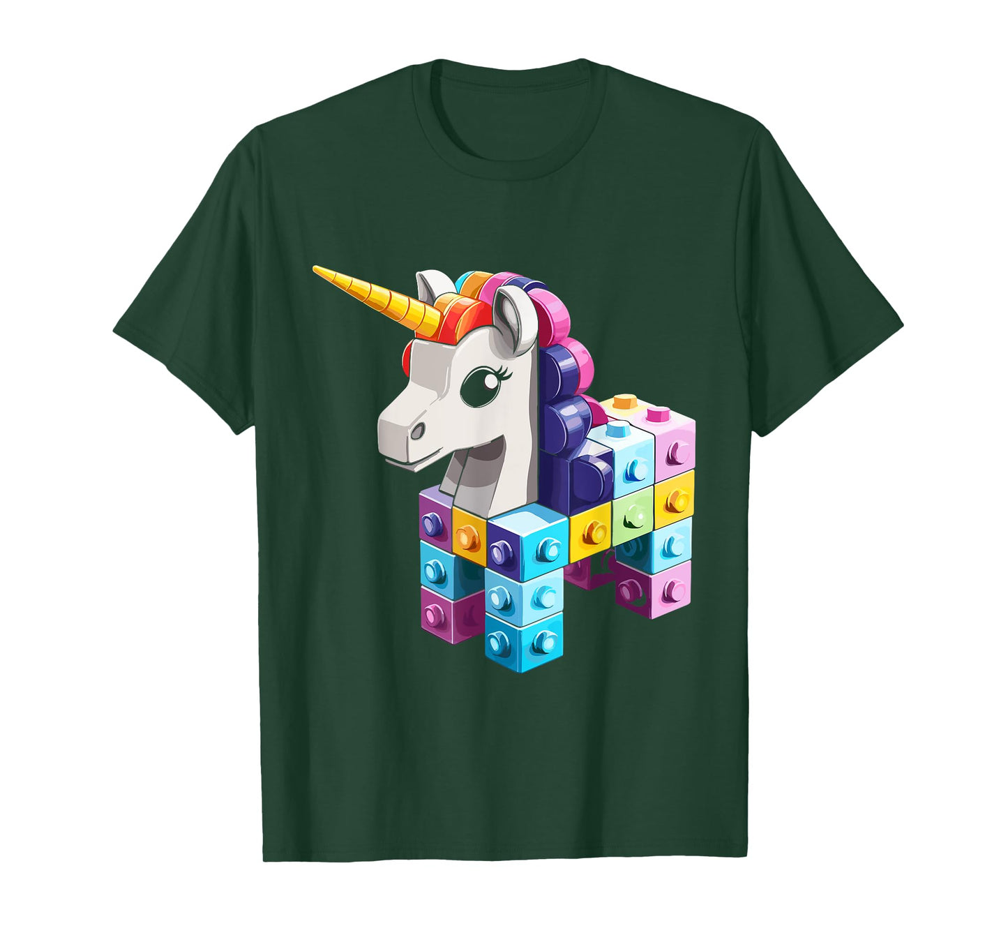 Master Builder Bricks Blocks Play Toys Unicorn T-Shirt