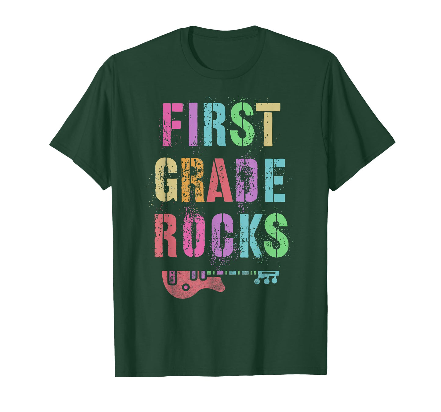 Hello 1st GRADE ROCKS Teacher Team FIRST Gr Vibes Rockstar T-Shirt for Men Women Kids