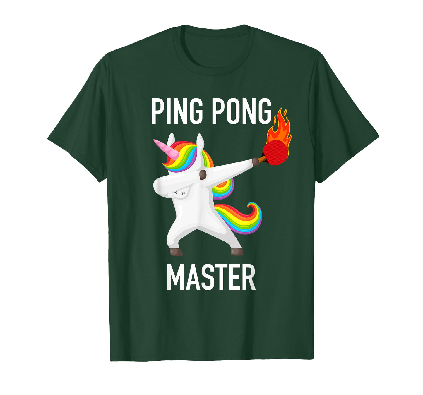 Ping Pong Master Dabbing Unicorn Funny Pingpong Player Gift T-Shirt