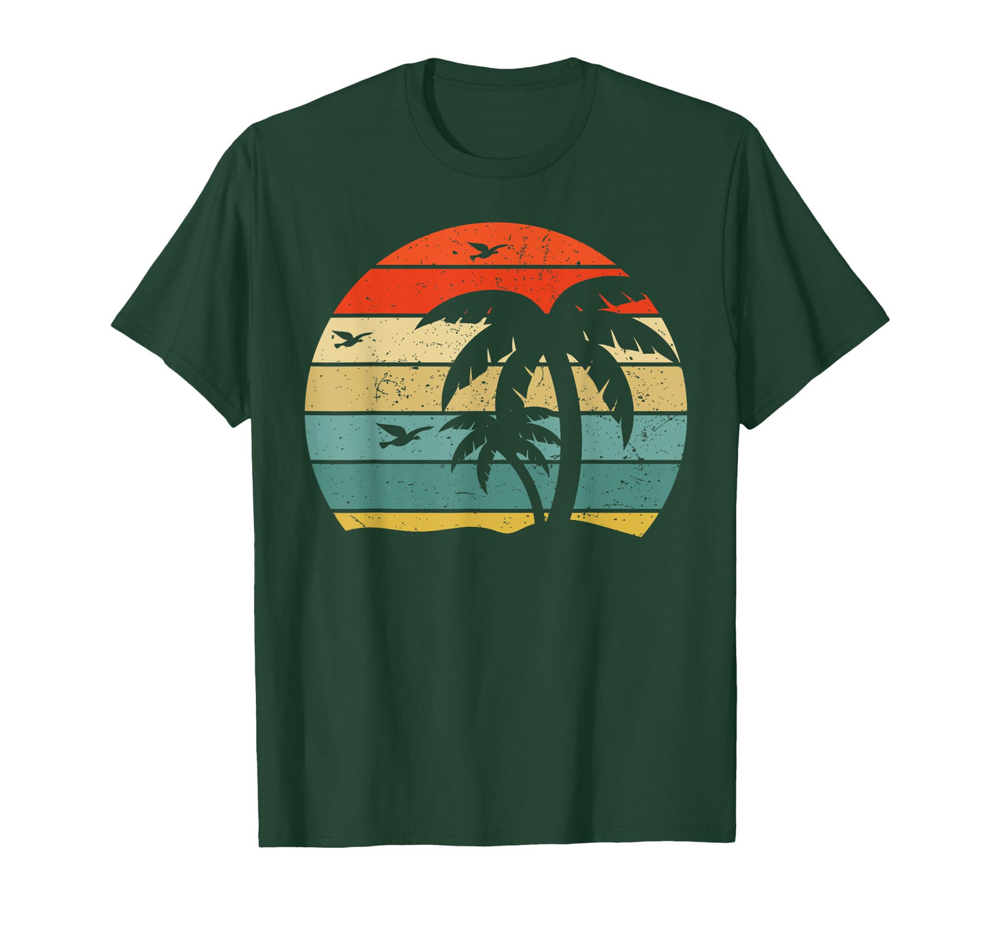 Cool Tropical T-Shirt Palm Trees Beach Retro Holiday Vintage T-Shirt