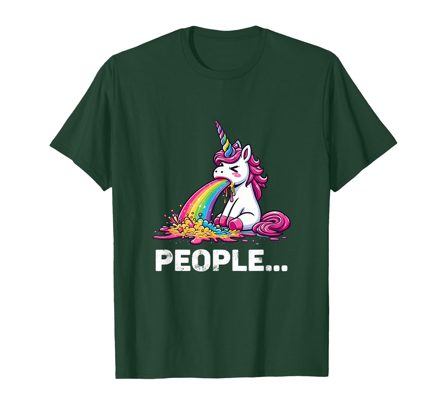 Eww People Cute Funny Unicorn T-Shirt