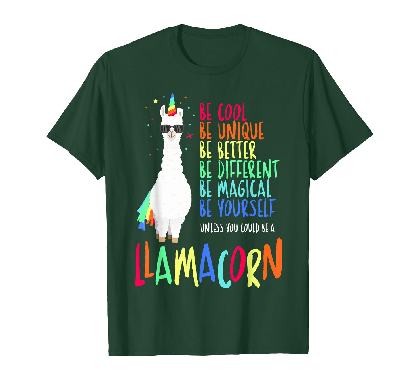 Funny Llamacorn - Funny Cute Llama Unicorn T-Shirt