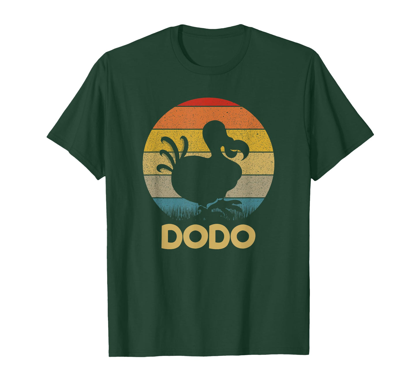 Dodo Retro Sunset Dodo Bird Silhouette Dodo Bird T-Shirt