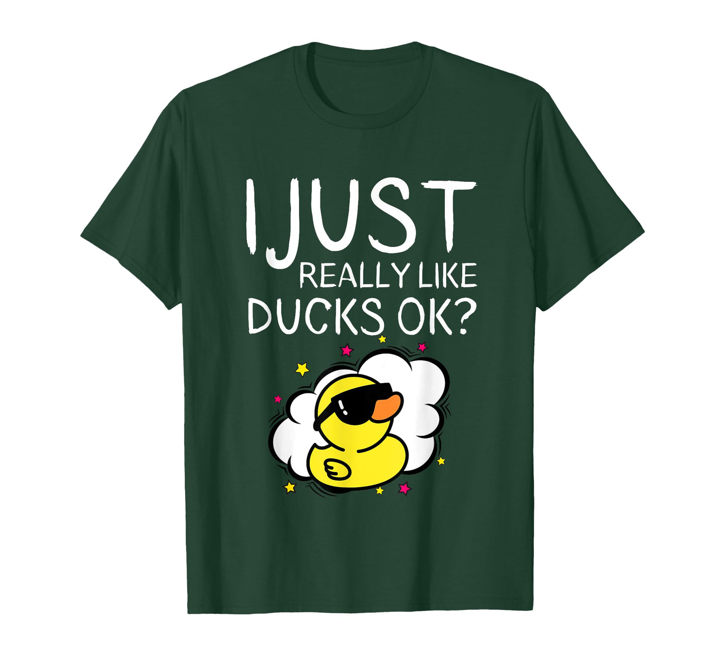 I Just Really Like Ducks Ok Funny Farmer Quote Duck Owner T-Shirt