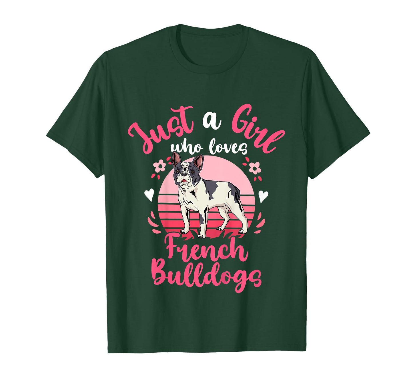 Kids French Bulldog Just a Girl Who Loves French Bulldogs T-Shirt