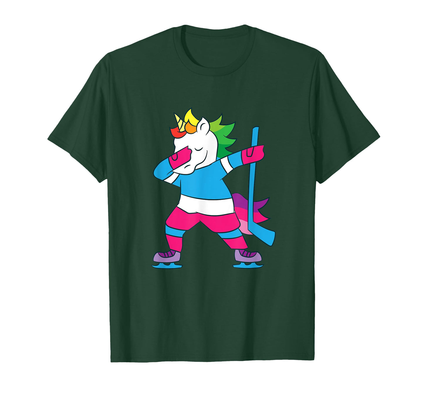 Dabbing Hockey Unicorn Ice Hockey Girls Unicorn T-Shirt