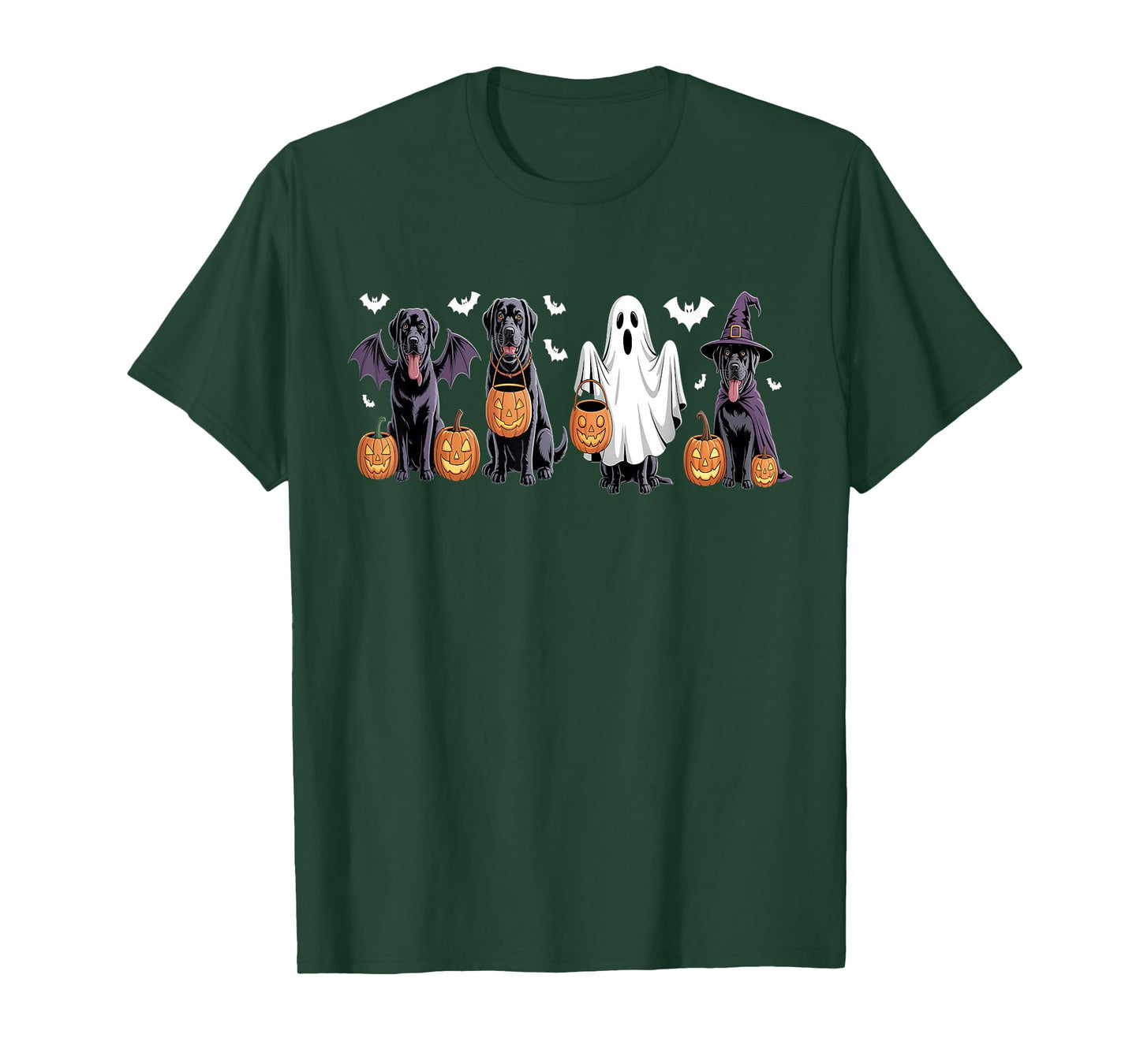 Cute Black Labrador Dog Halloween Pumpkin Labrador Halloween T-Shirt