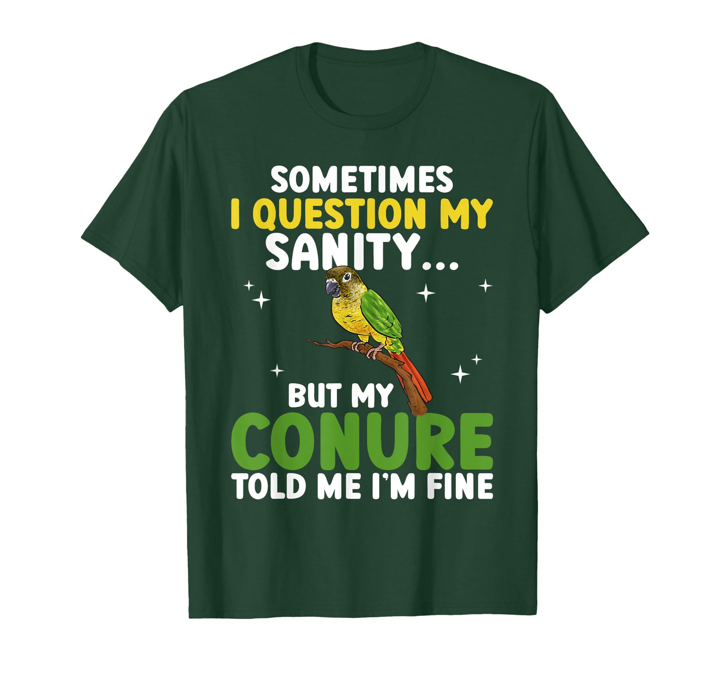Green Cheek Conure Parrot Bird Conure T-Shirt