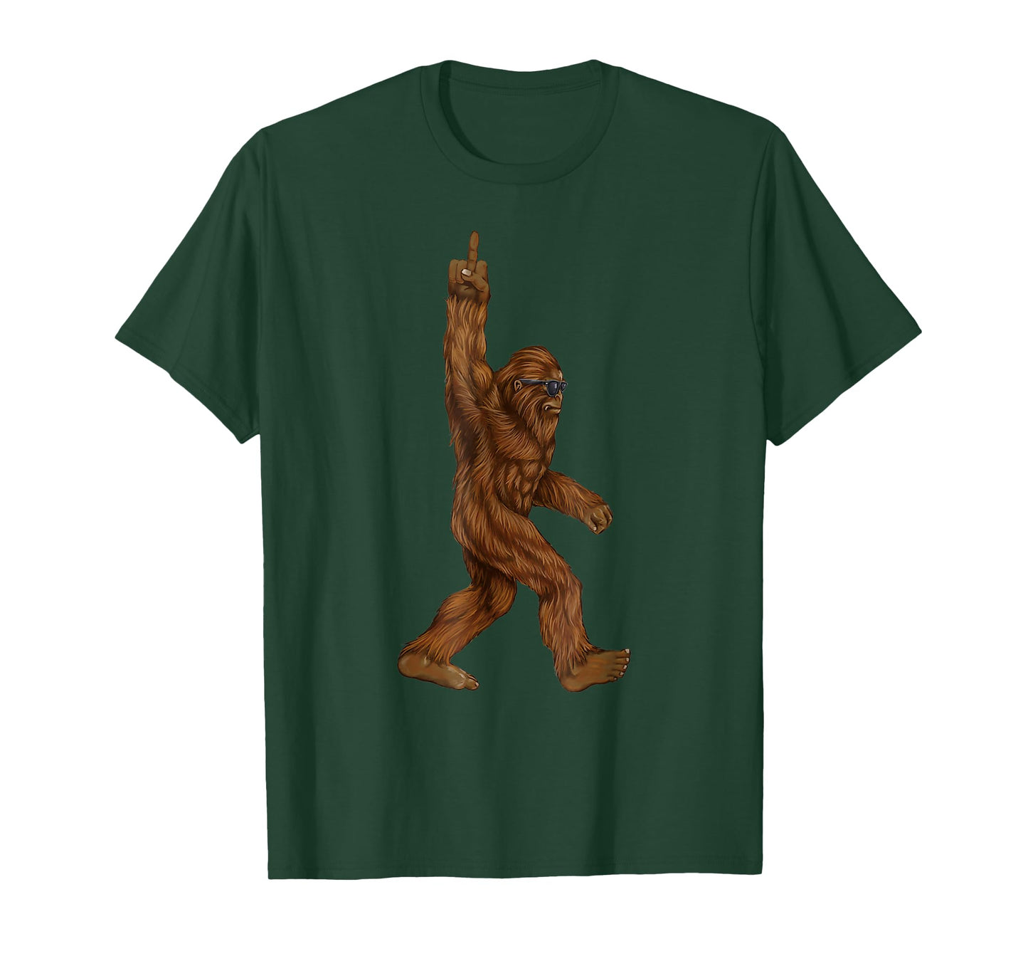 bigfoot middle finger for squatch believers funny T-Shirt