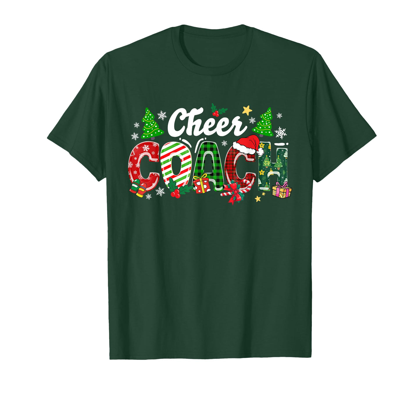 Cheer Coach Christmas Cheerleader Coach Xmas Xmas Holiday T-Shirt