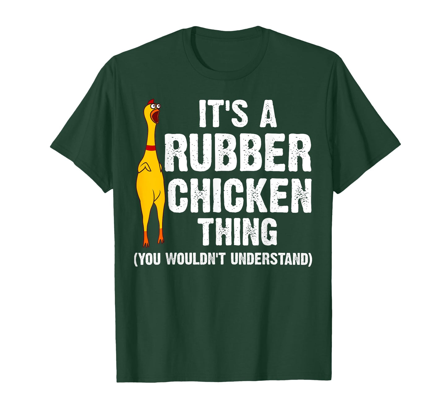 Funny Rubber Chicken Gift Men Women Rubber Chicken Costume T-Shirt
