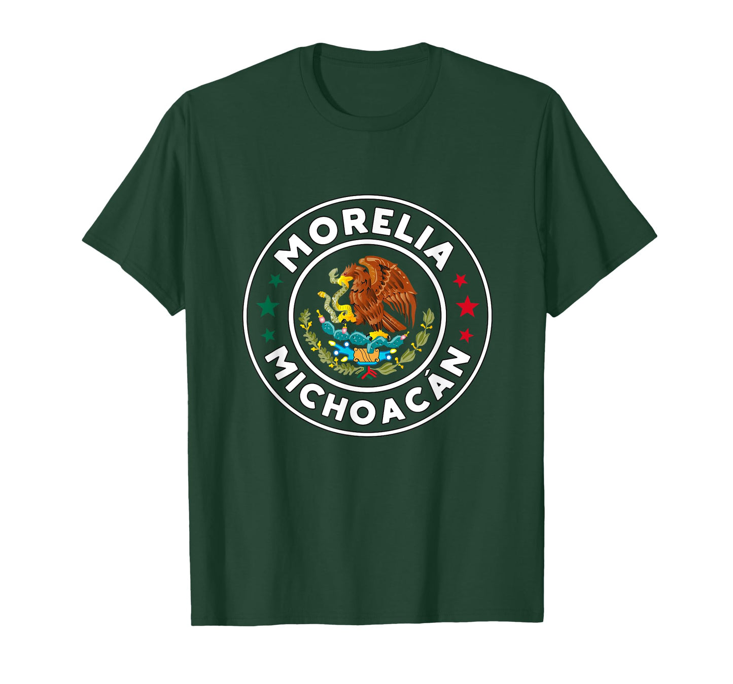 Morelia, Michoacán con águila mexicana T-Shirt