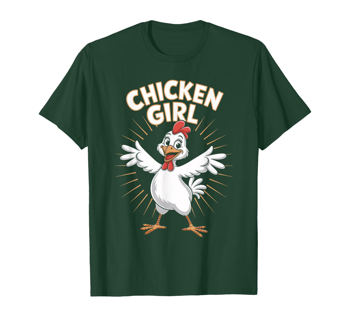 Chicken Girl Childrens Chickens Apparel | Youth Kids Chicken T-Shirt