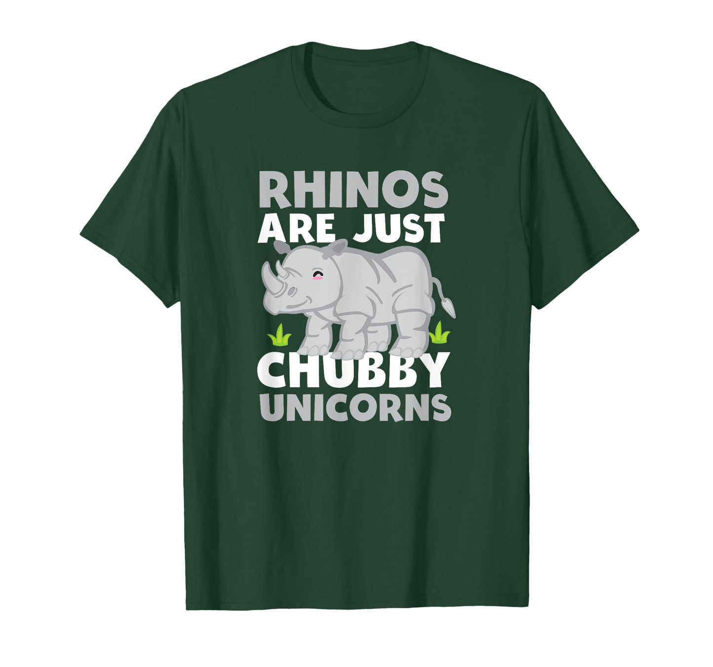 Rhinos Are Just Chubby Unicorns Funny T Shirt T-Shirt