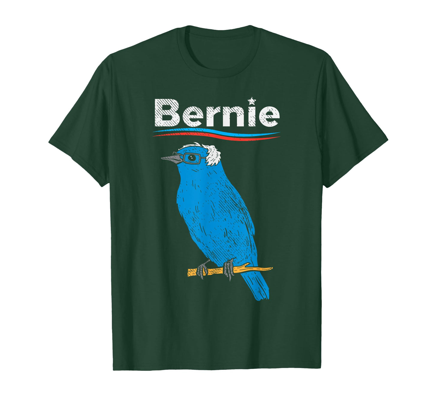 Bernie Sanders Blue Bird Glasses Wig 2020 Election President T-Shirt