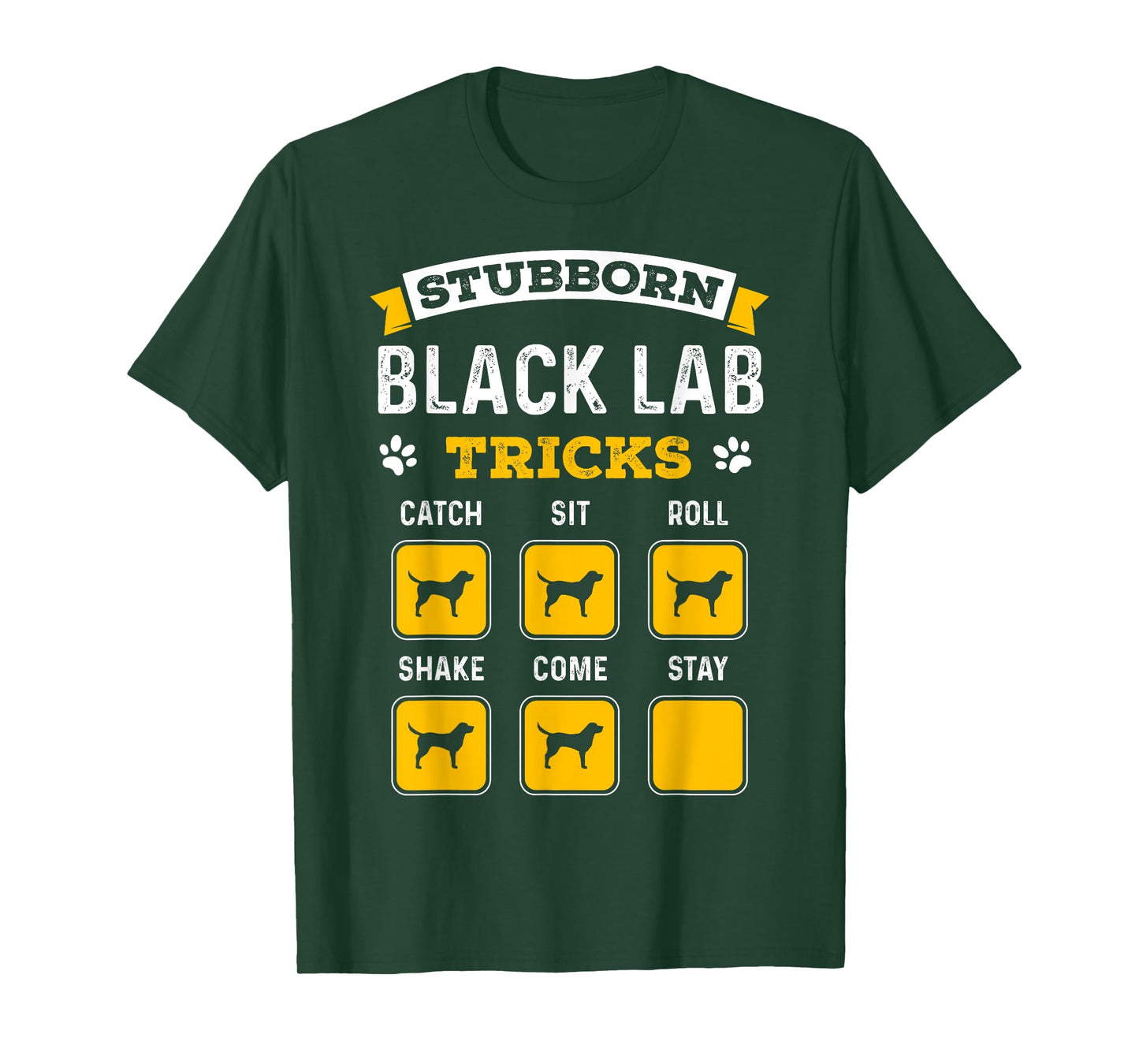 Stubborn Black Lab Tricks Funny Gifts for Black Labrador T-Shirt