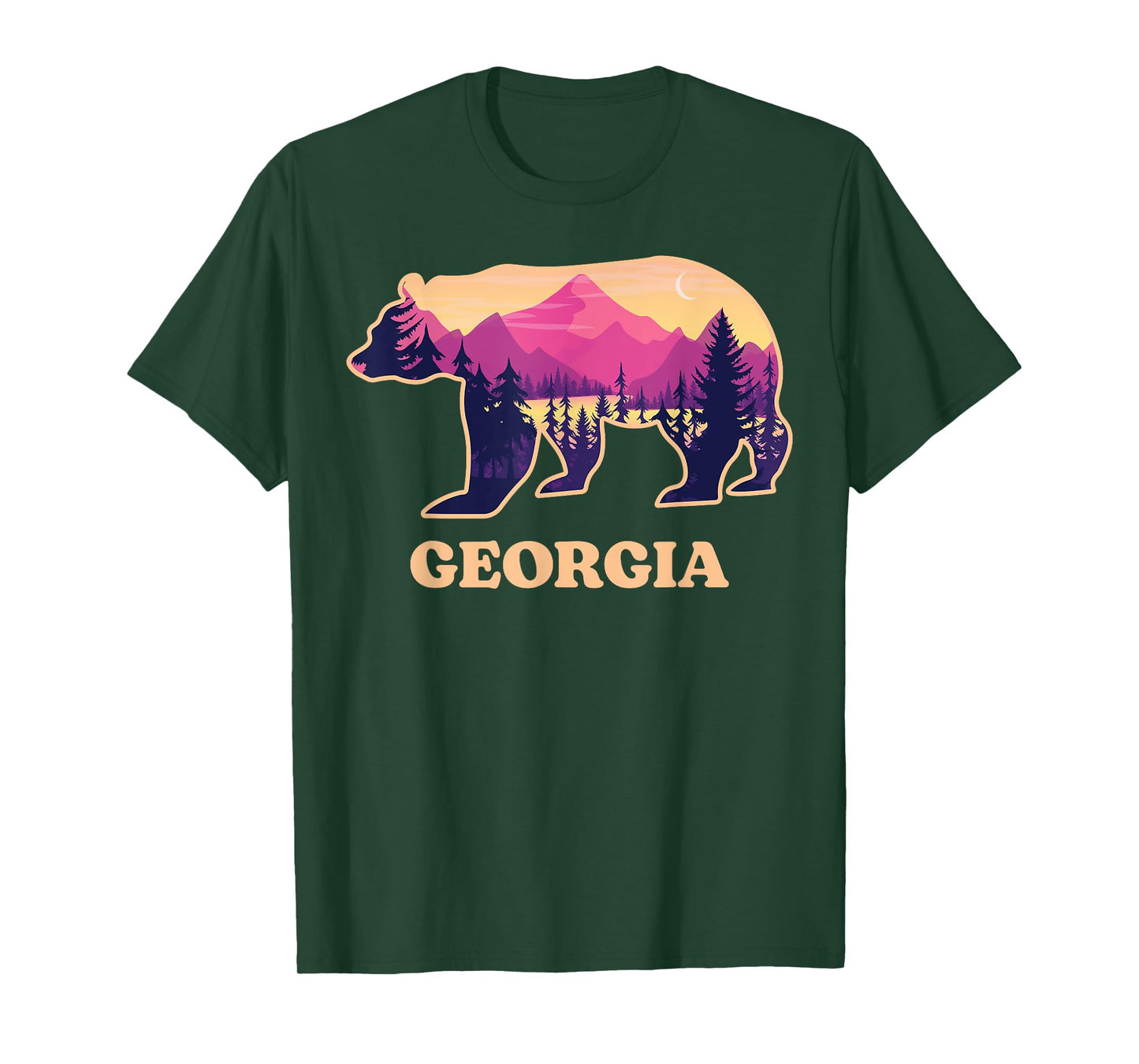 Bear Blue Ridge Georgia GA Vintage Retro Hiking Souvenirs T-Shirt