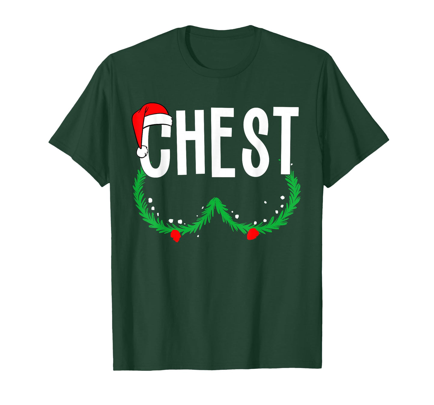 Chest Nuts Matching Chestnuts Funny Christmas Couples Chest T-Shirt