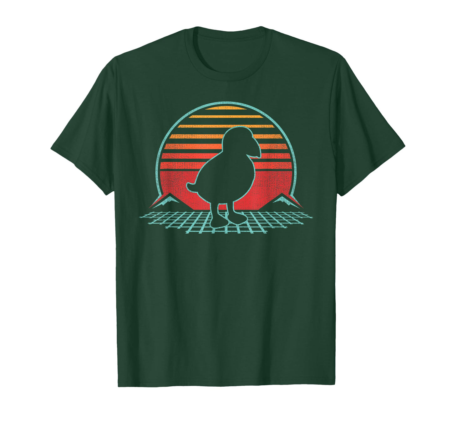 Puffin Bird Lover Animal Retro Vintage 80s Style T-Shirt