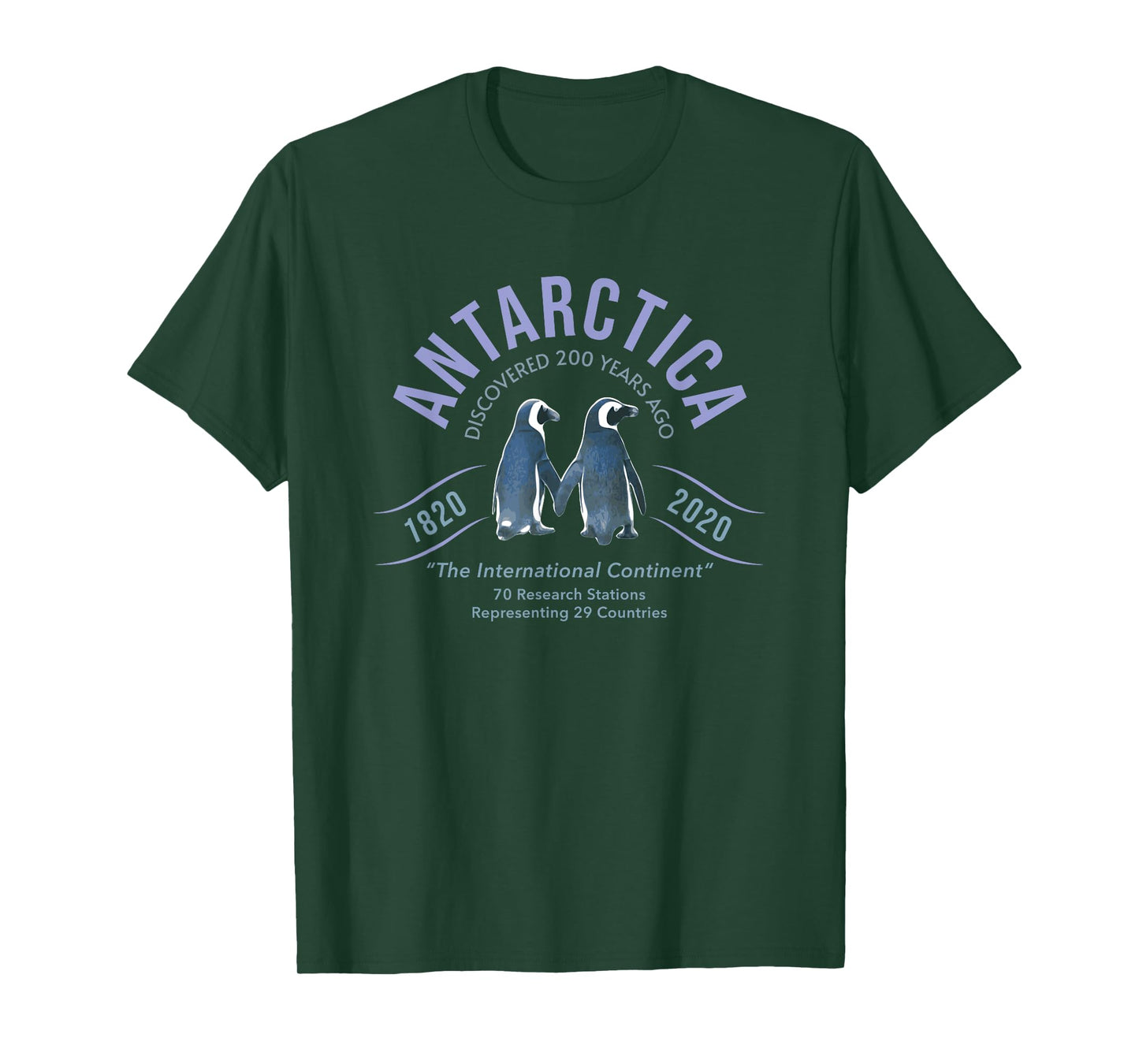 Antarctica Discovered 200 Years Ago Researchers Penguins T-Shirt