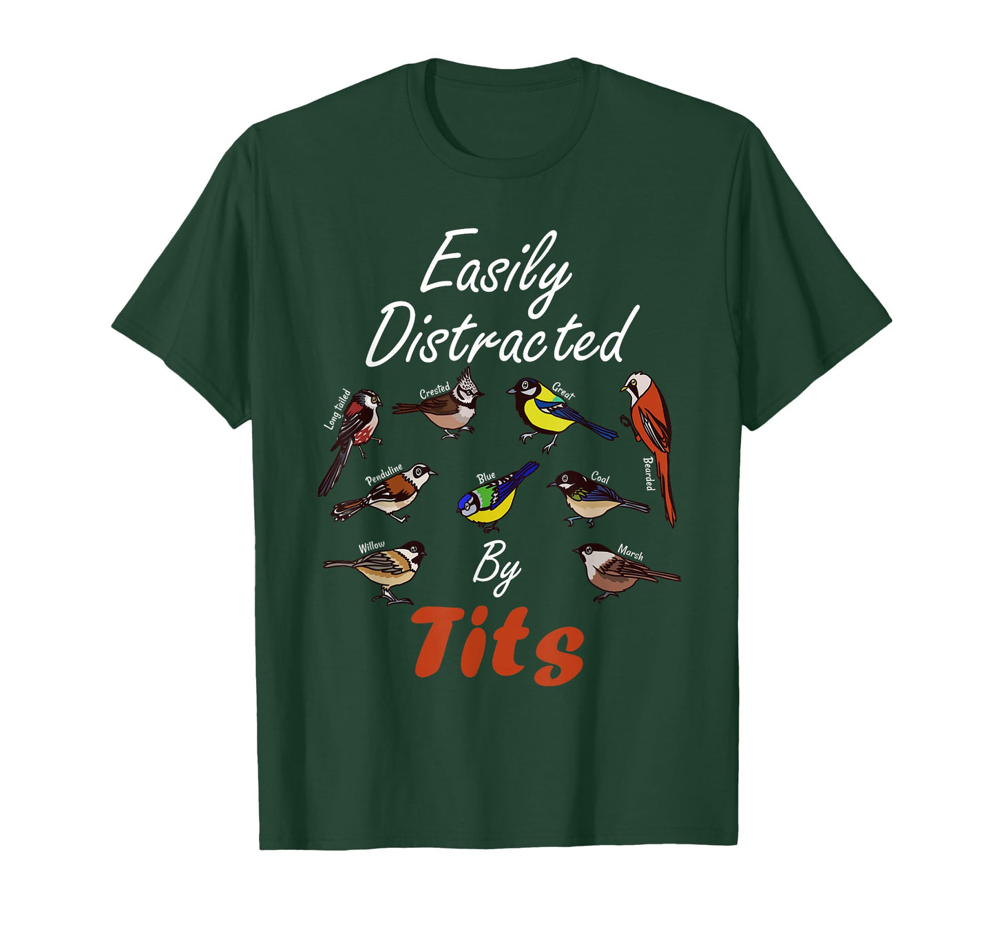 Nice Tits Funny Bird Watching Birder Men & Women Gift T-Shirt