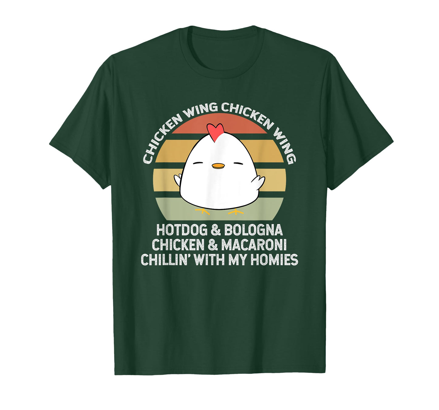 Chicken Wing Chicken Wing Hot Dog and Bologna T-Shirt