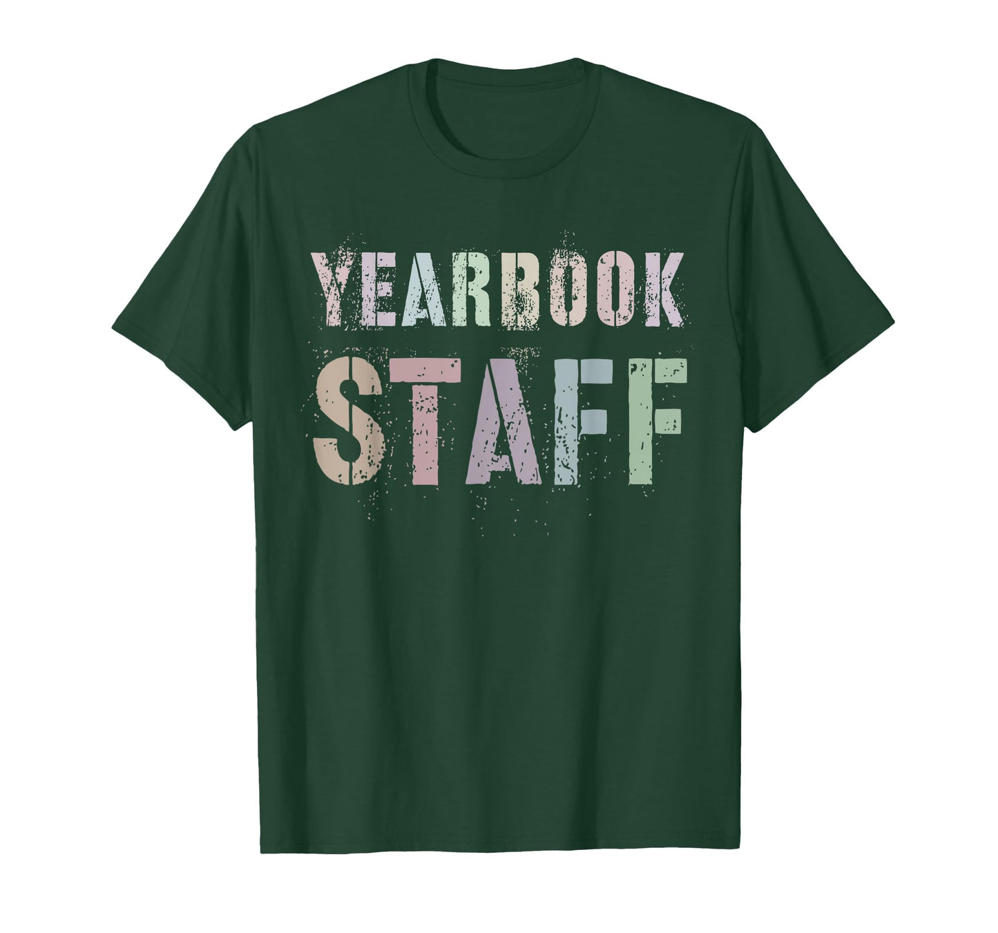 Vintage YEARBOOK STAFF Literary Club School Publication Edit T-Shirt