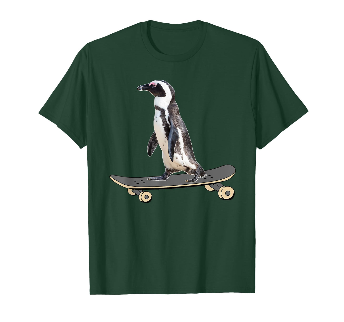 Penguin on Skateboard Funny Skateboarder Penguin T-Shirt