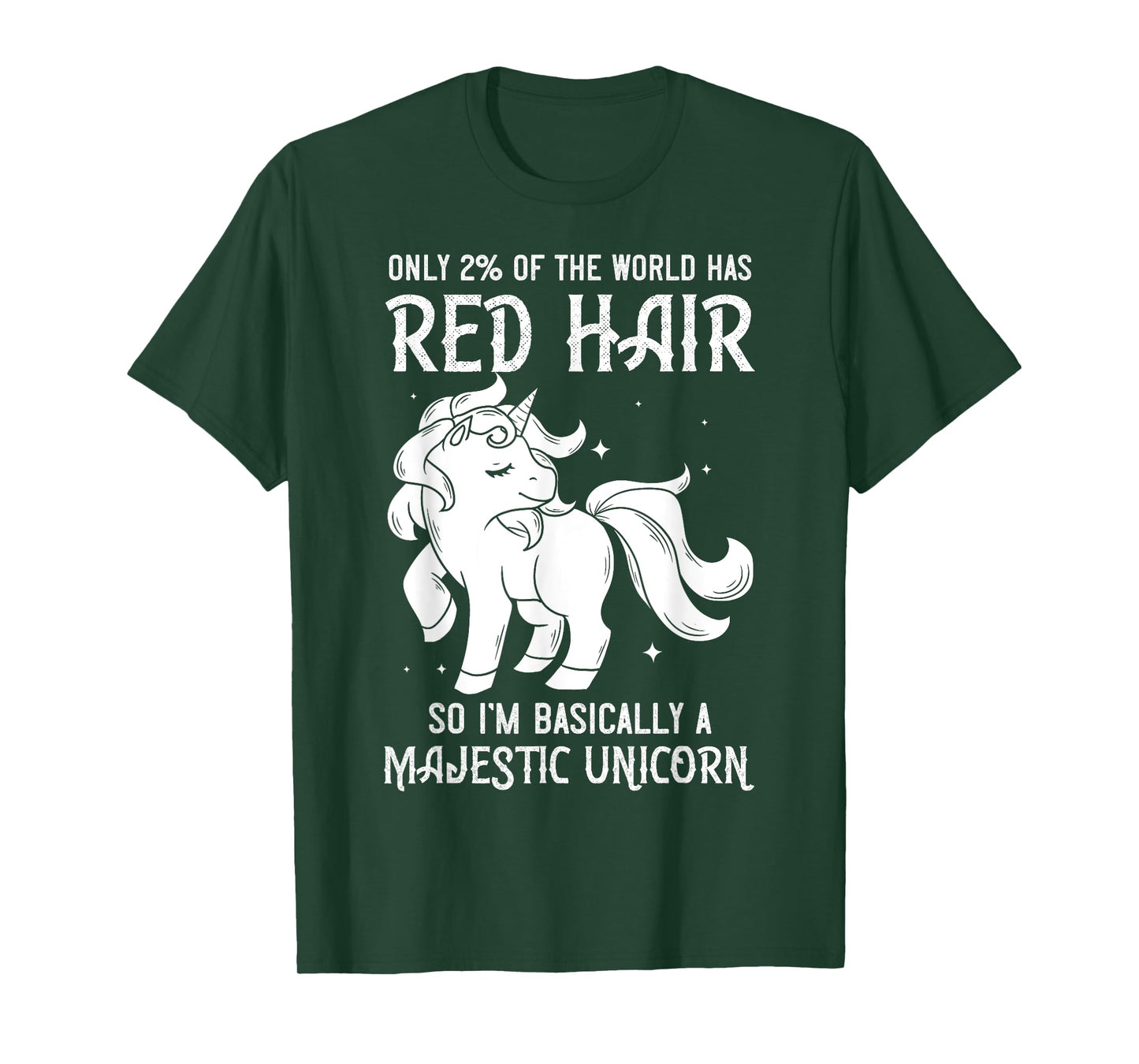 Red Hair Unicorn Gift Redhead Funny Red Headed T-Shirt