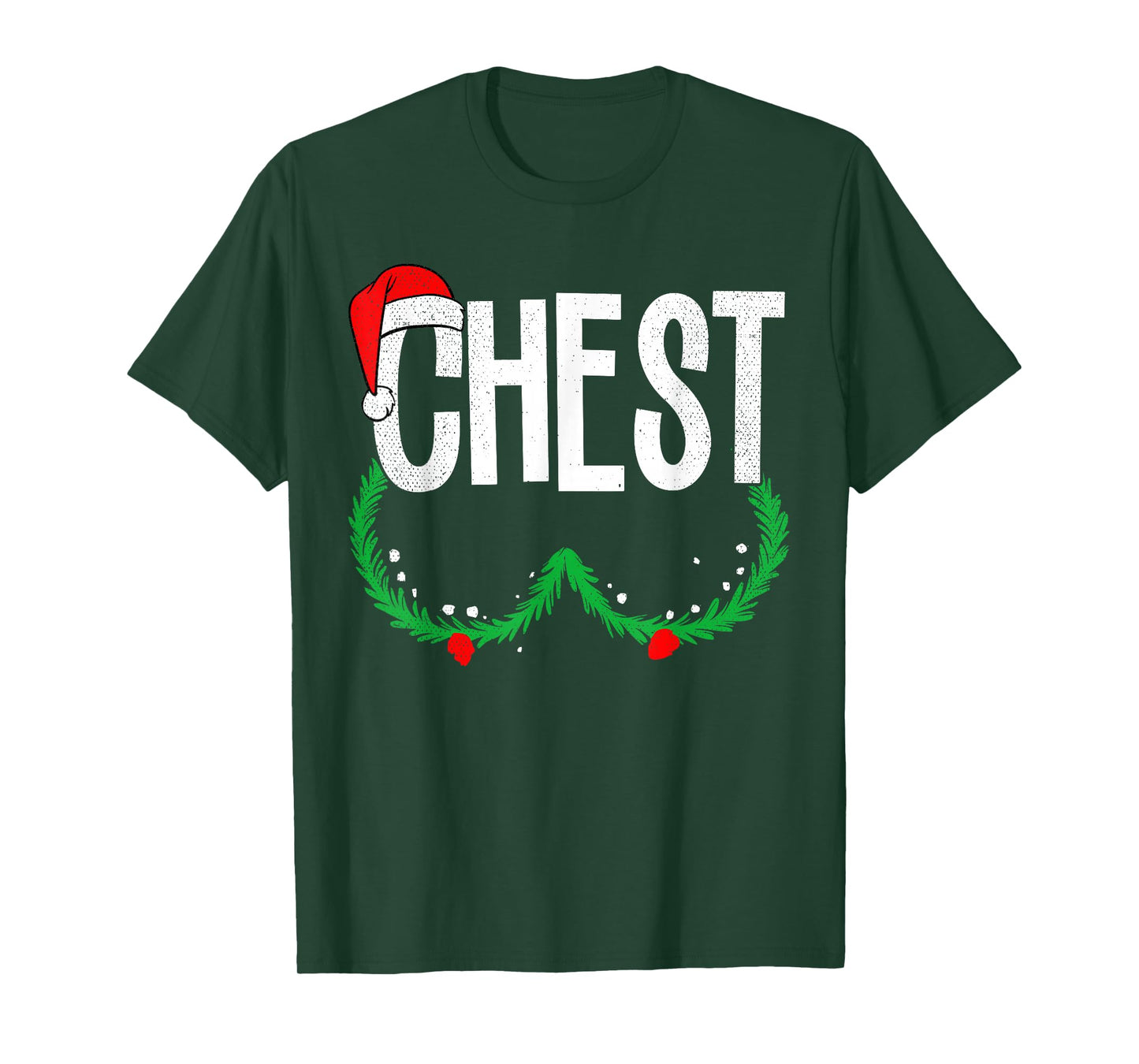 Chest Nuts Matching Chestnuts Funny Christmas Couples Chest T-Shirt
