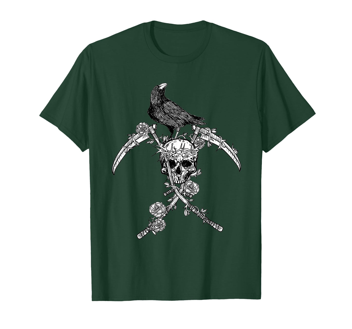 Crow Skull Raven Norse Viking Style gift for Vikings Lover T-Shirt