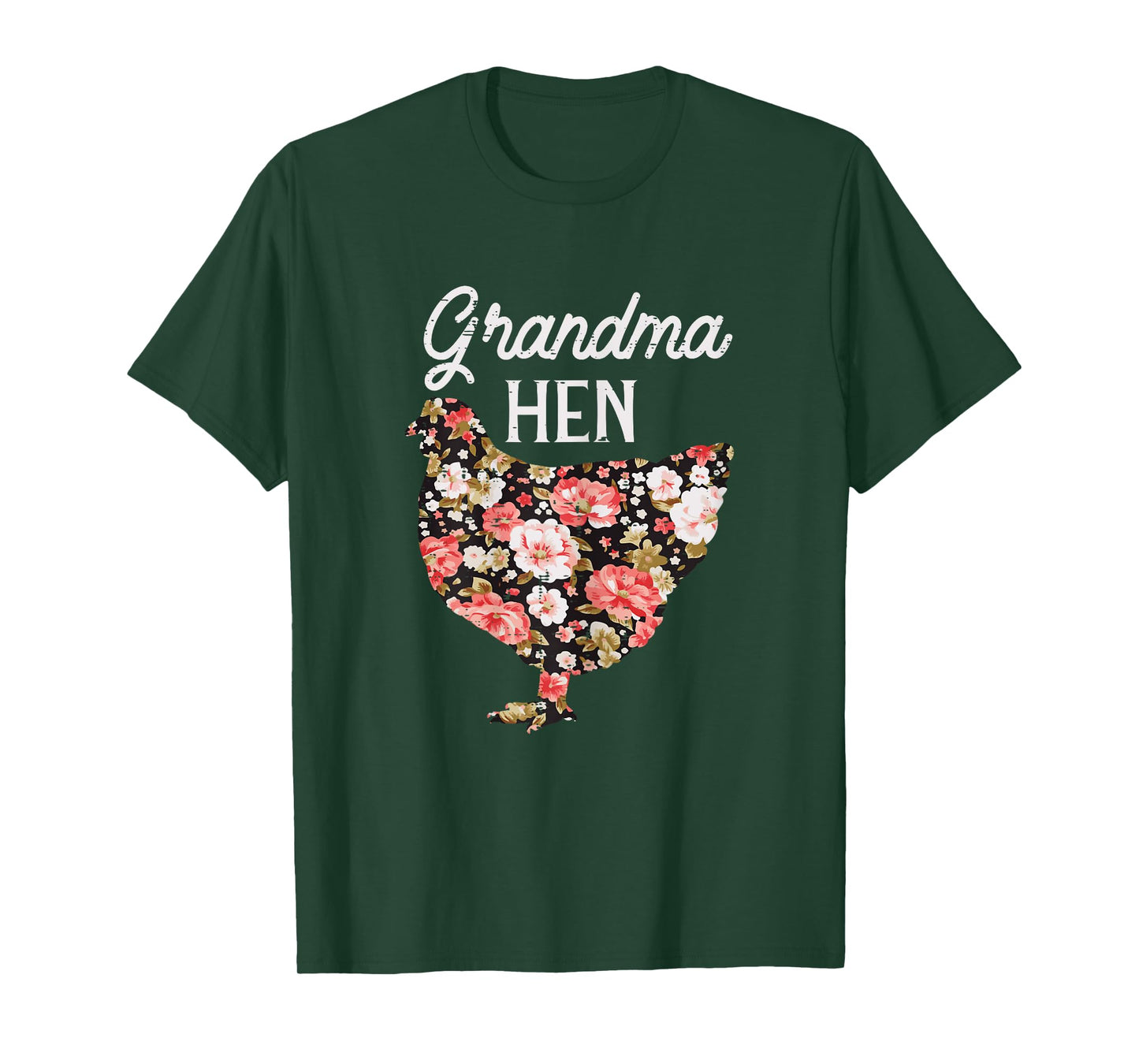 Grandma Hen Flowers Mothers Day Farm Chicken Nana Mimi Women T-Shirt