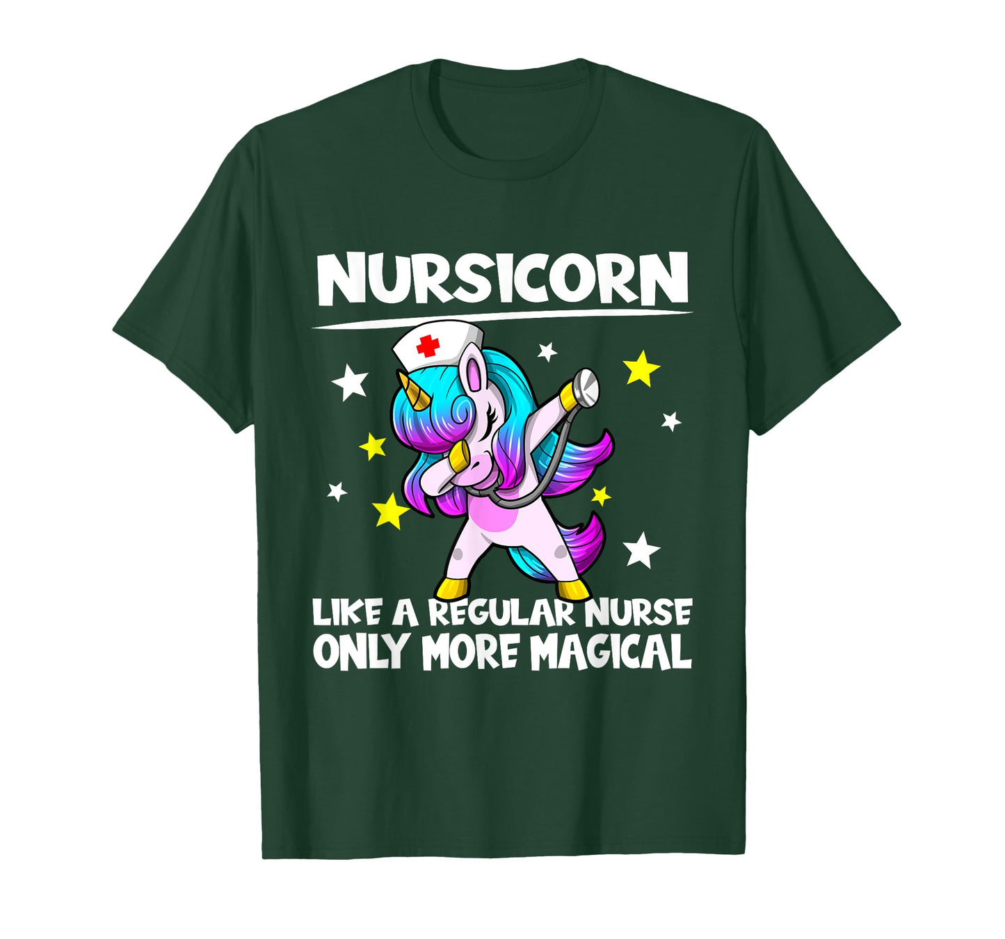 Nursing Dabbing Unicorn Nursicorn Only More Magical T-Shirt