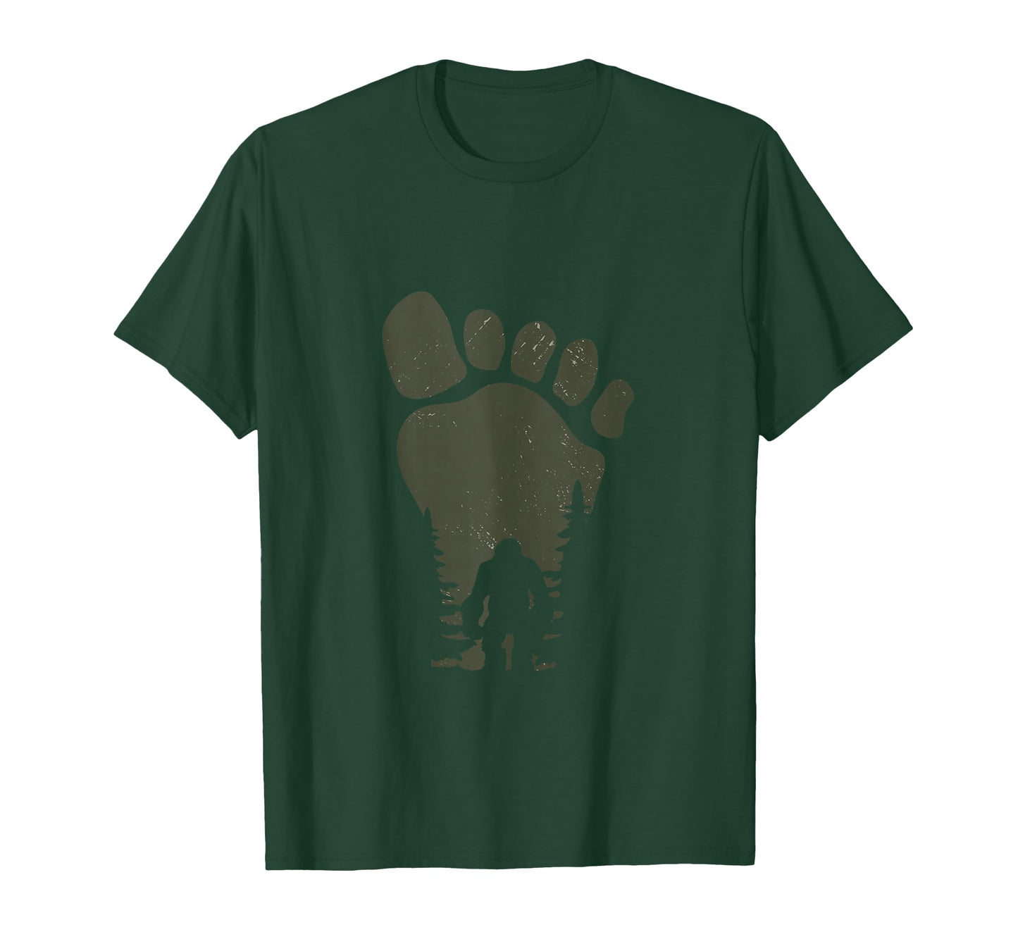 Sasquatch Or Bigfoot In The Forest Footprint Tank Top