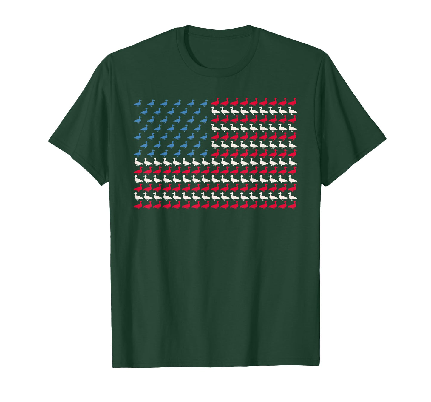 Mallard American Flag Duck US 4th Of July Drake USA Gift T-Shirt