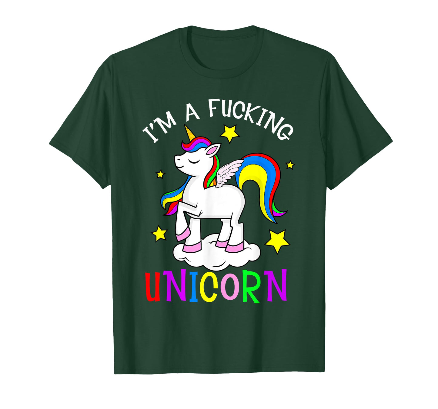 I'm a Fucking Unicorn Halloween Unicorn Costume Women Girls T-Shirt