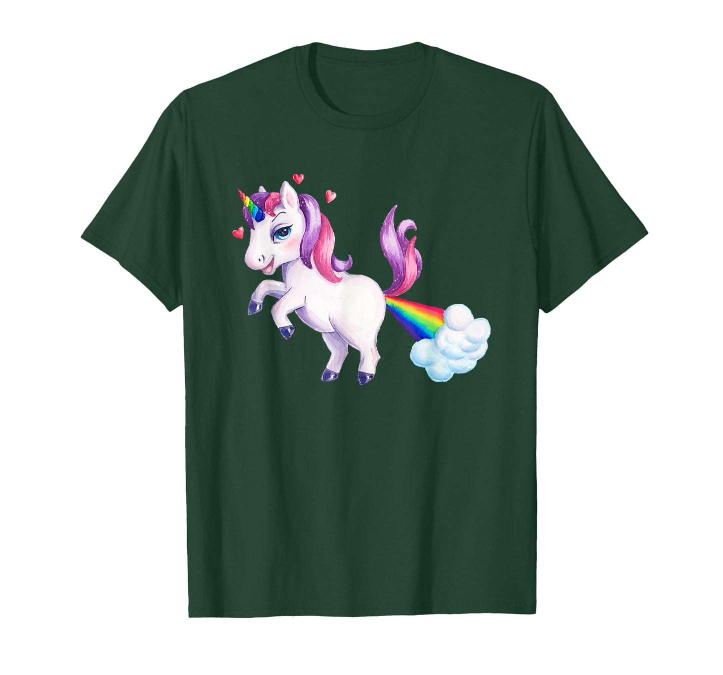 Rainbow Unicorn Fart | Funny Farting Unicorn T-Shirt