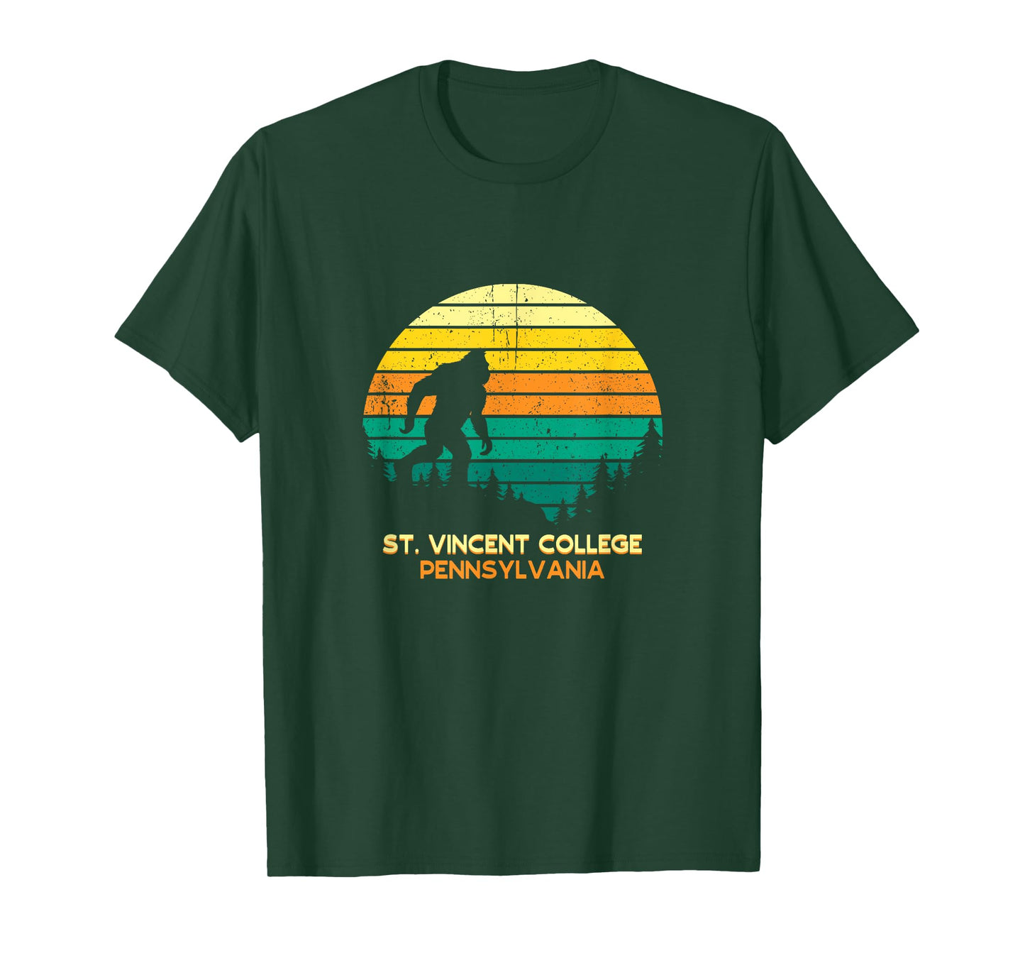 Retro St Vincent College, Pennsylvania Big foot Souvenir T-Shirt